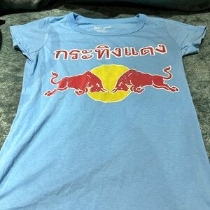 Ultegra Blue Cotton T-Shirt. Graphic, layering piece